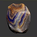Unique Vibrant Colorful Striped Natural Stone For Home Decor Accent
