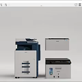 Modern printer combination 3d model