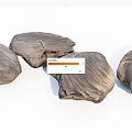 Natural Stone Wood Decorative Pieces With Rustic Texture For Home Garden
