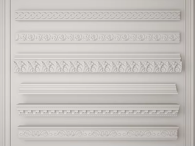 French plaster line 3d model