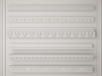 French plaster line 3d model