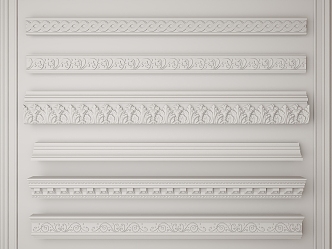 French plaster line 3d model