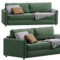 Modern double sofa 3d model