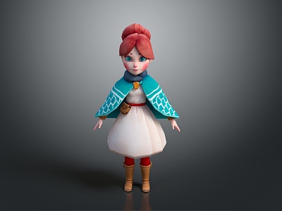 Modern Children 3d model