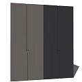 Modern Minimalist Wardrobe Design With Sliding Panel Doors And Matte Finish