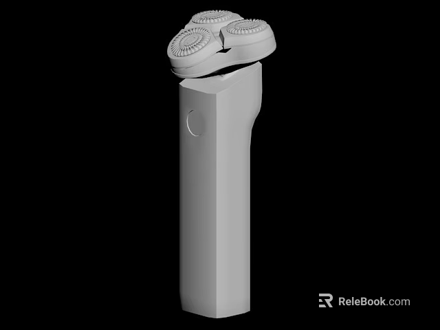 White Column With Three Circular Top Elements And Smooth Modern Design Structure 3d model 
