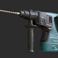 Industrial Hammer Drill By Super BRICOLO With Green Black Design And Drill Bit Handle
