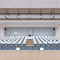 Modern multi-function hall 3d model