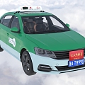 Hyundai Car Taishan Taxi Car 3d model