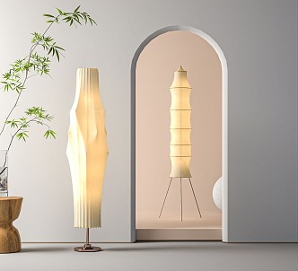 Quiet Floor Lamp Simple Floor Lamp 3d model