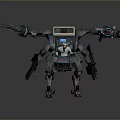 Mech Warrior Mech Soldier Machine Battlearm Mechanical Battlearm Machine Fighter Robot 3d model
