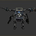 Mech Warrior Mech Soldier Machine Battlearm Mechanical Battlearm Machine Fighter Robot 3d model