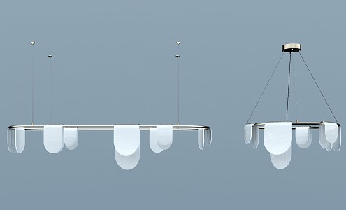 Modern chandelier 3d model