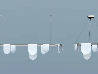 Modern chandelier 3d model