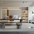 Modern study 3d model