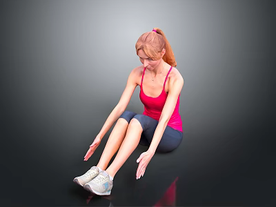 Comfortable Sports Shoes For Women In Casual Daily Use And Stretching 3d model