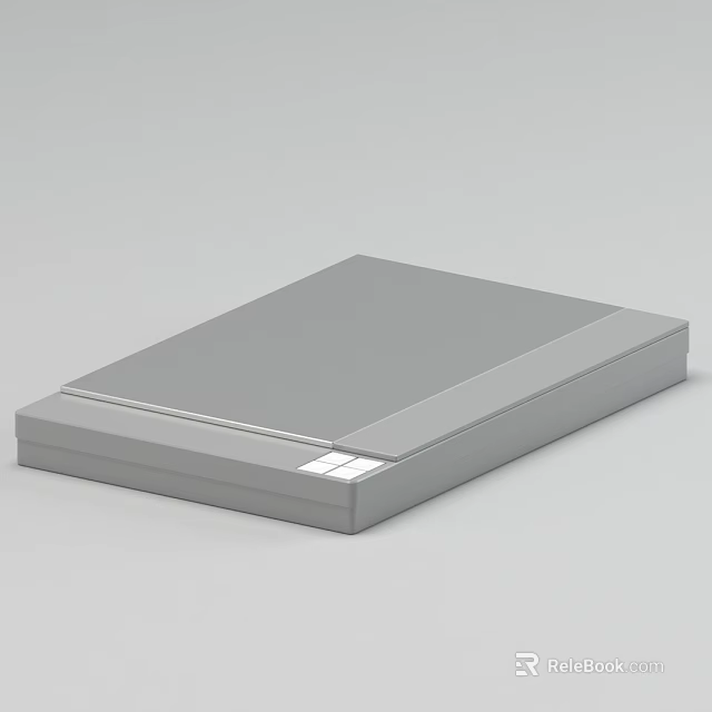 Urban Gray Rectangular Public Facility With Smooth Top Surface For Seating Utility 3d model