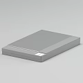 Urban Gray Rectangular Public Facility With Smooth Top Surface For Seating Utility 3d model