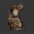 Traditional Ethnic Doll With Colorful Headdress Vibrant Embroidered Clothes And Tassels