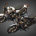 Honda Motorcycle Hyundai Motorcycle 3d model