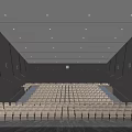 Modern Cinema Hall Interior With Spacious Seating Arrangement And Ambient Lighting