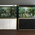 Modern fish tank fish tank combination 3d model