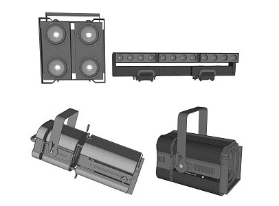 Modern stage light laser light fill light 3d model