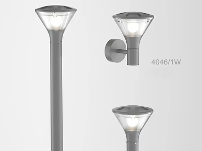 Modern Wall Lamp With Sleek Metal Construction And Transparent Shade Design 3d model