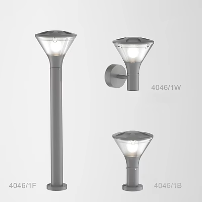 Modern Wall Lamp With Sleek Metal Construction And Transparent Shade Design 3d model