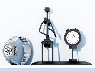 modern watch clock 3d model