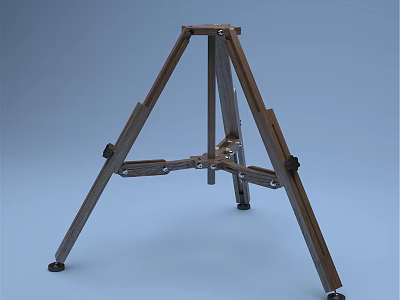 Wrought Iron Tripod Stand With Stable Structure And Modern Design For Home Decor 3d model