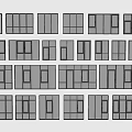 Window combination casement window aluminum alloy window floor-to-ceiling window balcony sliding window bedroom window bay window 3d model