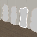 Full-length mirror willisau modern mirror 3d model