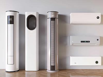 Intelligent Vertical Cylindrical Air Conditioner Air Conditioner Hanging Wall Hanging Air Conditioner 3d model