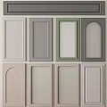 Diverse Style Cabinet Door Components Featuring Flat Arched And Louvered Designs In Multiple Colors