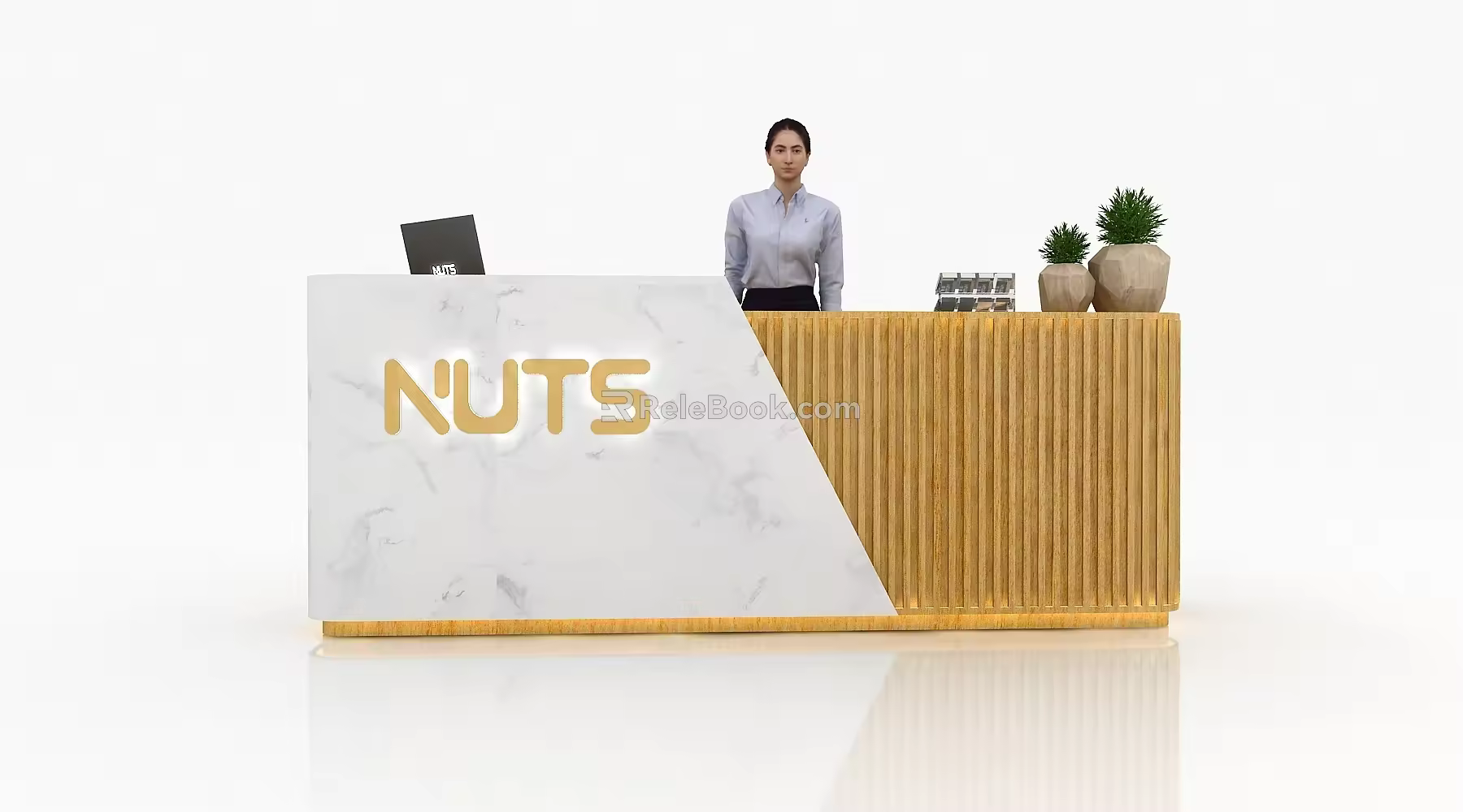 Reception Desk Front Desk Bar Desk Information Desk Bar Table Exhibition Front Desk 3d model