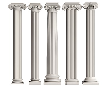 European Roman Column 3d model