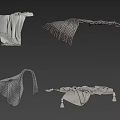 Diverse Fabric Products with Various Textures and Folded Styles in Neutral Colors