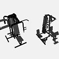 Multifunctional Home Gym Fitness Equipment With Adjustable Seats And Training Stations