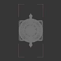 Golden Classic Trophy With Decorative Handles And Ornate Square Base Design