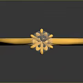 Elegant Gold Ring Featuring Sparkling Diamond For Classic Fashion Jewelry Accessory