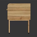 Modern Wooden Bedside Table With Drawer And Open Shelf Light Wood Design