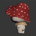 Modern Game Character Mushroom Elf Monster 3d model