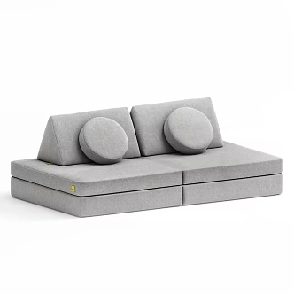 Nordic Assembled Sofa Children's Game Sofa Reading Corner Lazy Small Sofa DIY Multifunctional Assembled Sofa Cushion 3d model