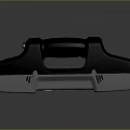 SPACETRON Head Mounted Device With Green Lenses Gray Body Black Strap And Camera