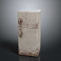 Vintage White Desktop Computer Case With Retro Design And Classic Old Style Look