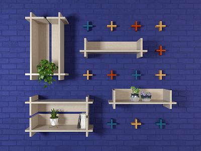 Modern Wall Shelf Decorative Wall model