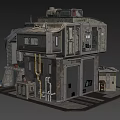 Industrial Style Multi Storey Residential Building With Weathered Exterior Metal Structure And Stairs