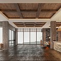 Quiet Hall Hotel Lobby 3d model