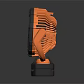 KLEIN TOOLS Computer Cooling Fan With Orange Black Design And Clamp Base For Laptop 3d model